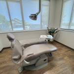 Treatment room with treatment chair side view
