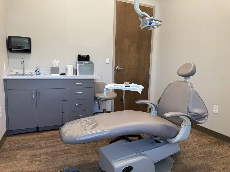 Treatment room with treatment chair