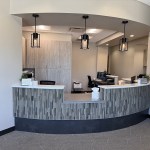 Inside front desk